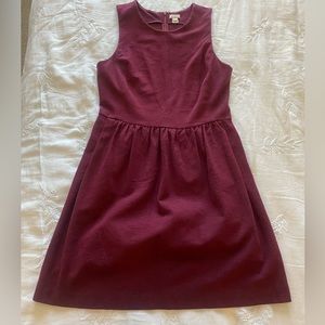 J. Crew Maroon A-Line Dress